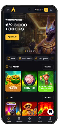 AmonBet casino screan