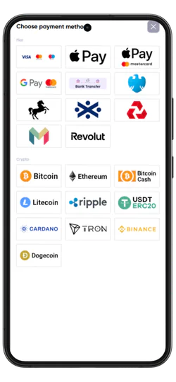 Britsino Select pay system