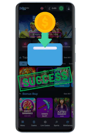 MyStake withdrawal confirmation success message
